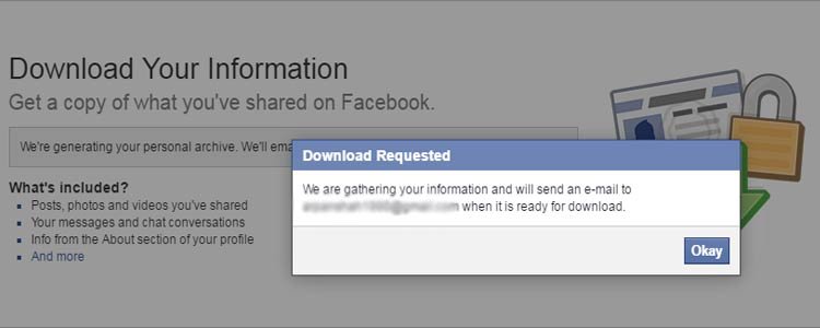 Download Request- Facebook Data