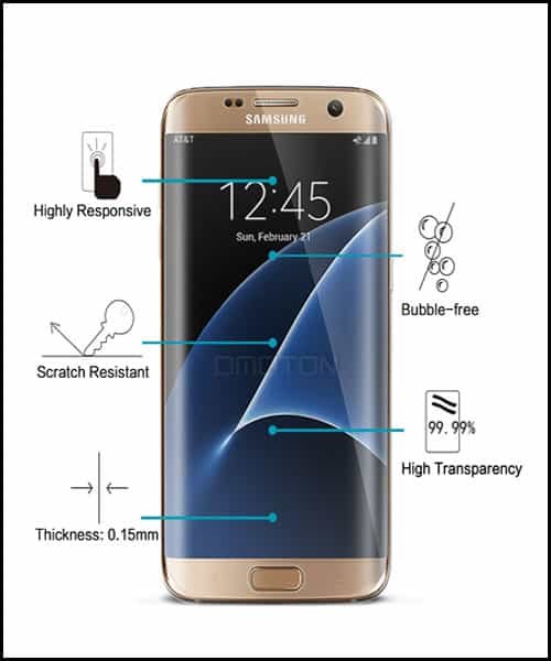 OMOTON Samsung Galaxy S7 Edge Screen Protectors