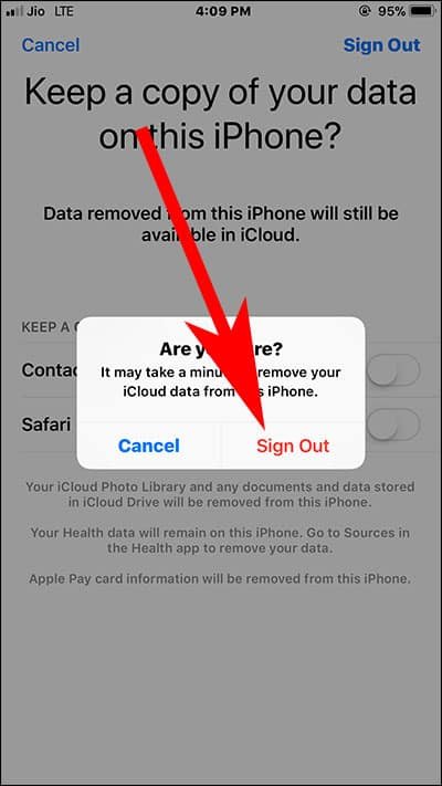 Delete iCloud Account Completely from iPhone and iPad