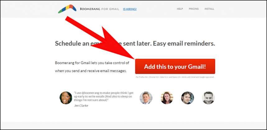 add email address to boomerang for gmail team