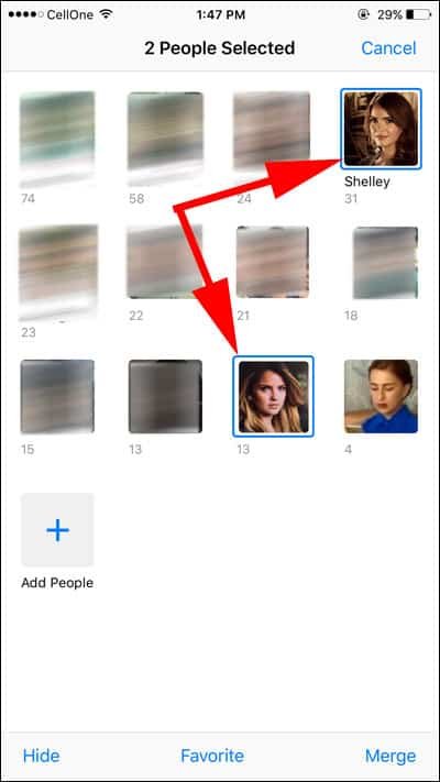 Select Photos to Merge