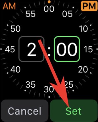 Set Alarms on Apple Watch