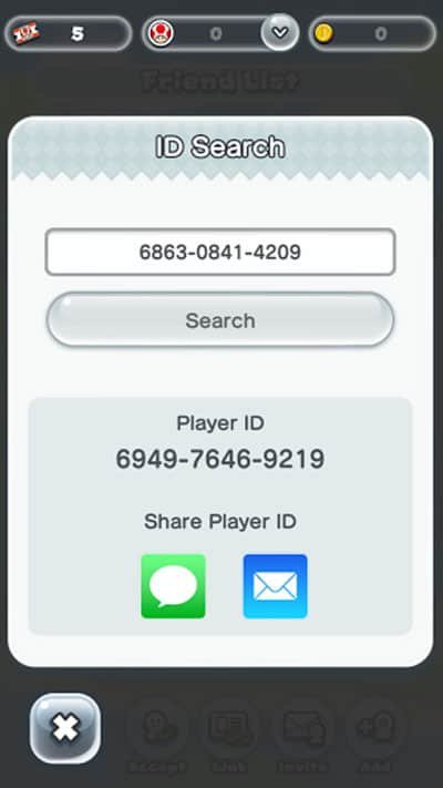 Search Player ID Number