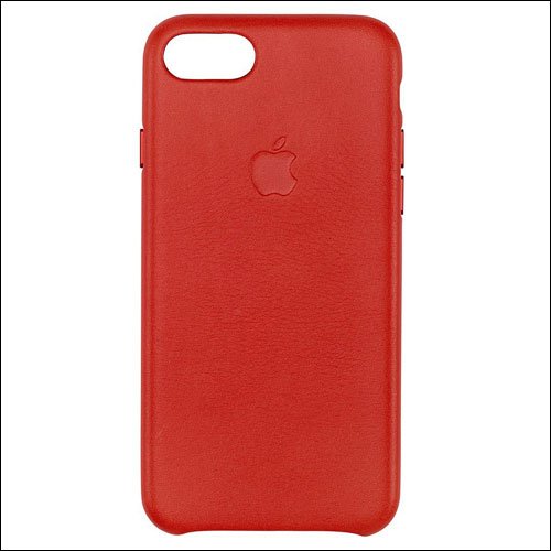 Apple Leather Red Case for iPhone 7