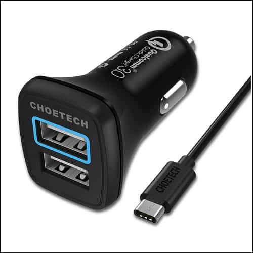 CHOETECH Car Charger for Samsung Galaxy S8 and S8 Plus