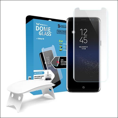 Whitestone Dome Glass Screen Protector for Galaxy S8 Plus