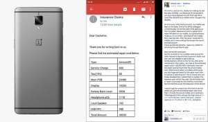 OnePlus 3 owner charged Rs 48000 to fix Rs 28,000 phone