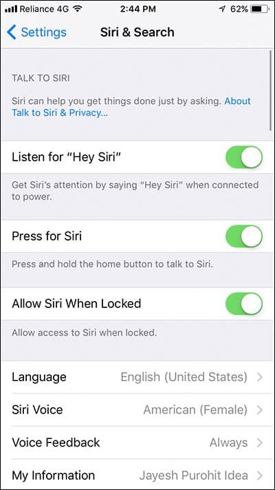 Siri and Search