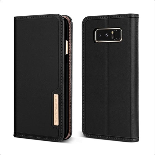 BENTOBEN Luxury Genuine Leather Galaxy Note 8 Case