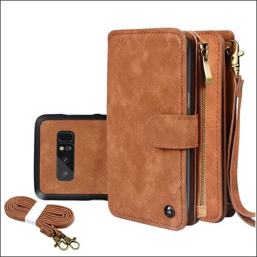 Cornmi Leather Wallet Case for Galaxy Note 8