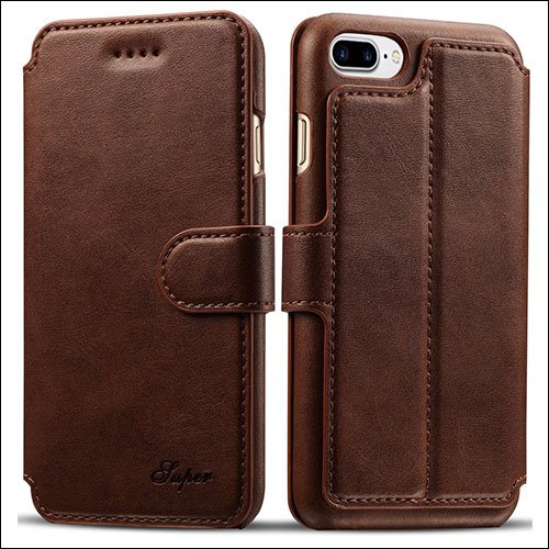 Pasonomi iPhone 8 Plus Wallet Case