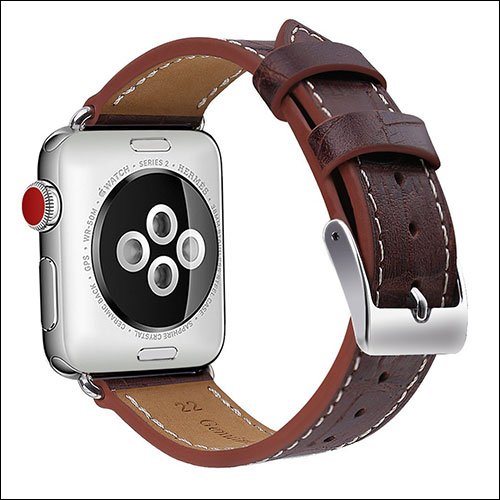 OULUOQI Apple Watch Series 3 Leather Band