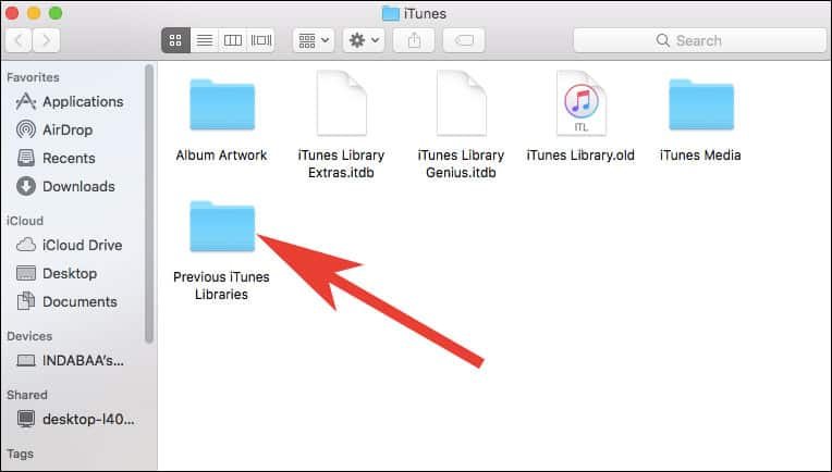 Open Previous iTunes Libraries