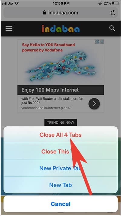 How To Close All Safari Tabs At Once In Ios 11 On Iphone And Ipad