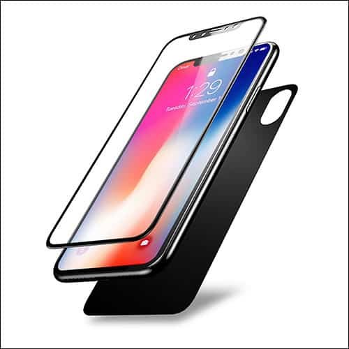 Olixar iPhone X Front and Back Glass Screen Protector