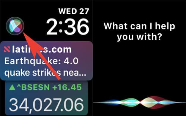 Activate Siri on Apple Watch Using Complications