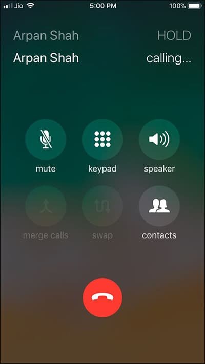 Merge two or More iPhone Calls