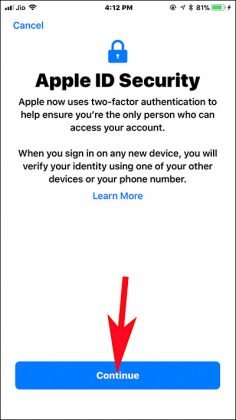 How to Setup Two-factor Authentication for Apple ID from iPhone and iPad