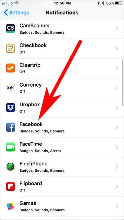 Choose Any App from Notification Page on iPhone and iPad