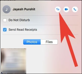 Share Mac Screen with Another Mac user from Message App