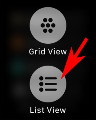 Switch Between Grid and List View on Apple Watch