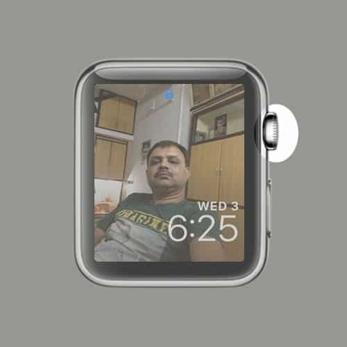 Tap on Digital Crown on Apple Watch