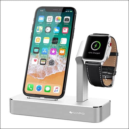 iVAPO Apple Watch Series 3 and iPhone Charging Dock