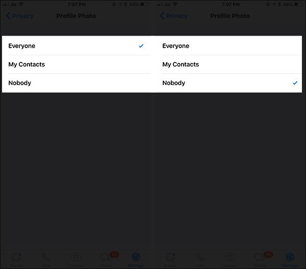 Hide WhatsApp Profile Picture on Android and iPhone