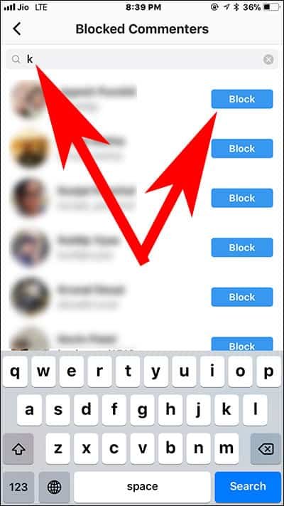 Block Instagram Commenting for Specific Person