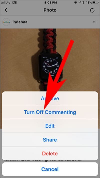 Turn Off Comments in Instagram Post on iPhone and Android