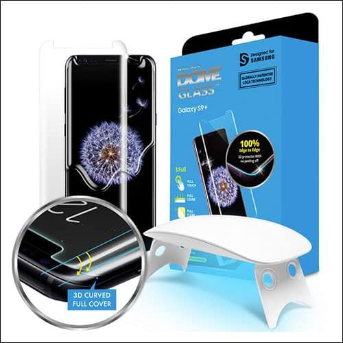 Whitestone Tempered Glass Screen Protector for Samsung Galaxy S9