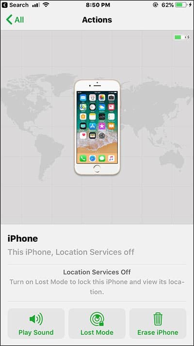 Use Find My iPhone on iPhone and iPad