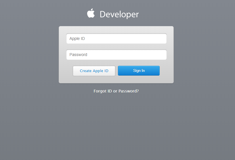 Where to sign in with Apple Developer ID