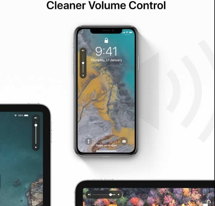 Redesigned Volume Control in iOS 13