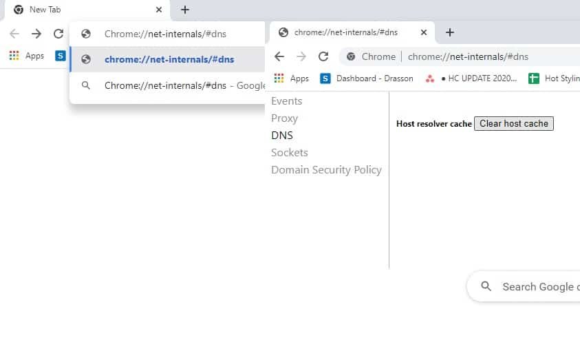 How to Solve DNS Error - Use Chrome Commands